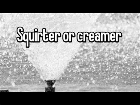 what is a creamer vs squirter